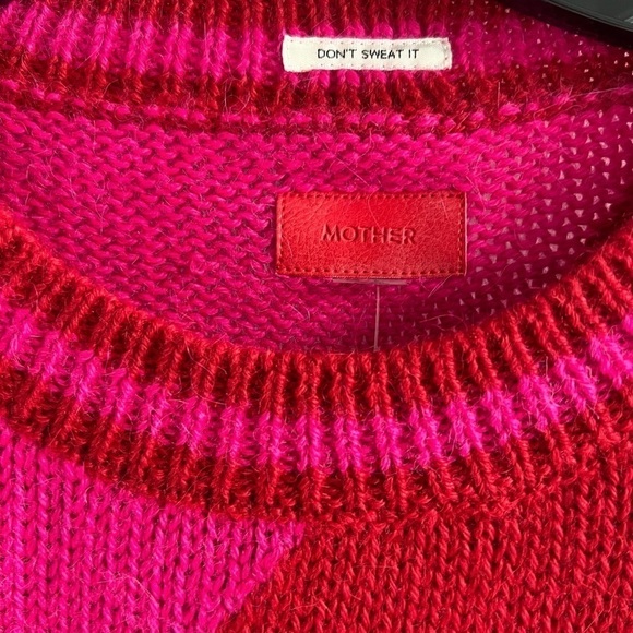 Mother Denim The Easy Drop Jumper Colorblock Sweater - Picture 9 of 15